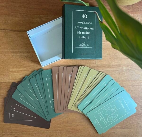 IMG_0287 Positives Affirmationskartenset für deine Geburt