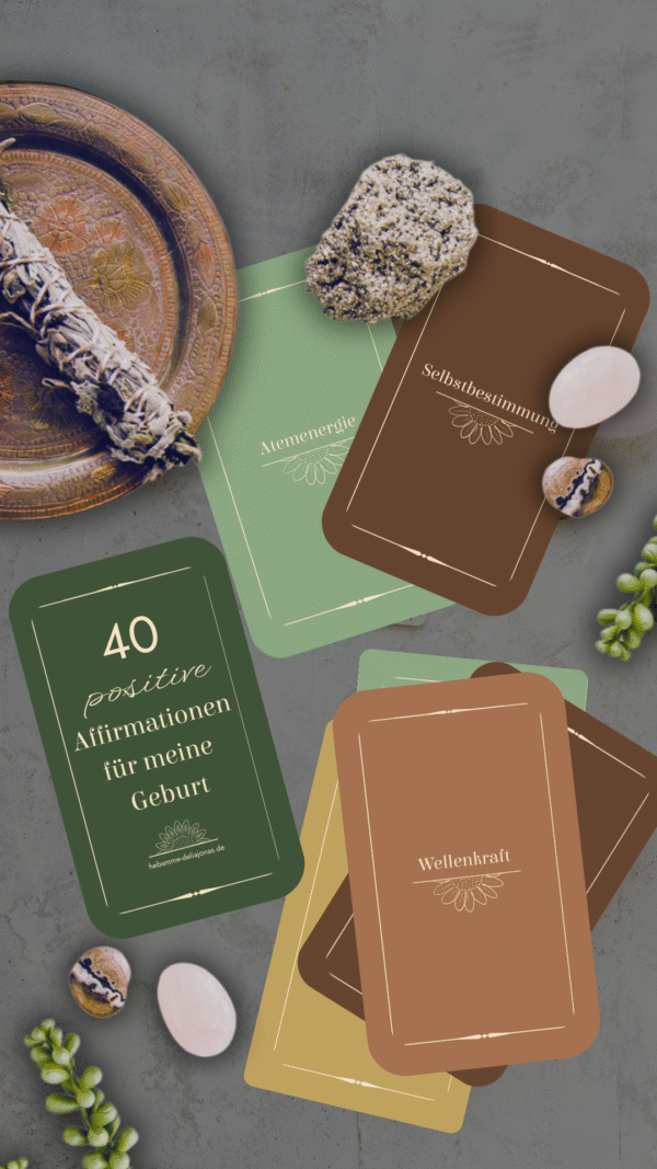 Insta Story.zip - 1 Positives Affirmationskartenset für deine Geburt